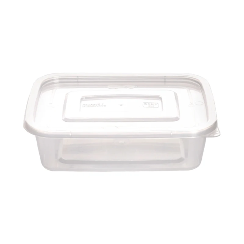 High strength rectangular packaging delivery side dish sealed container No. 1 300ml, 25 pieces (torso + lid)