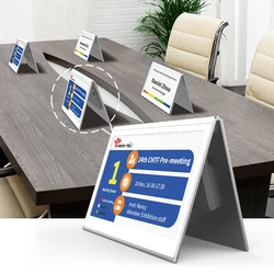 MinewTag 8pcs 7 Colors V-shape Electronic Conference Name Signage for Office