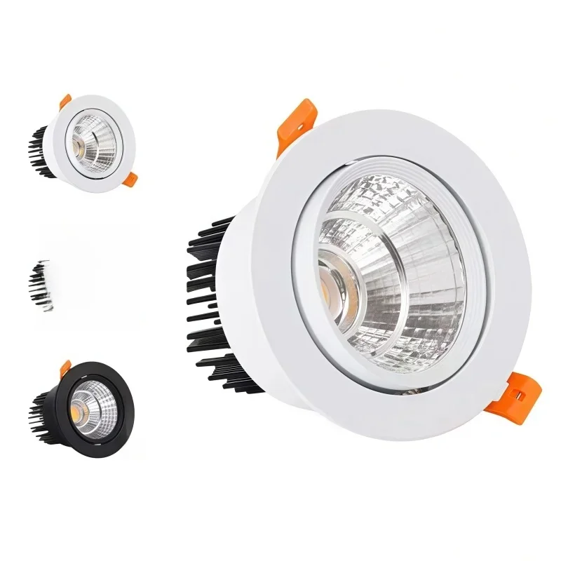 Verstelbare Ingebedde Dimbare LED Plafond Downlight AC110-220V Spotlight Lamp Anti Glare 5W7W10W12W15W20W24W Indoor Salon - afbeelding 2