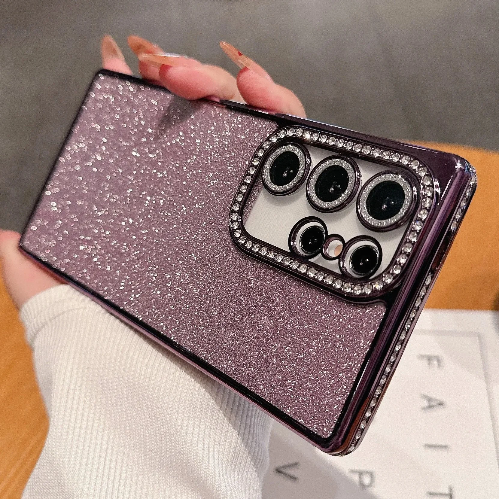 Étui brillant pour Samsung Galaxy S25 S26 Ultra, étui diamanté pour Galaxy S24 FE S23 S22 A54 A55 A35 A36 A24 A25 A15
