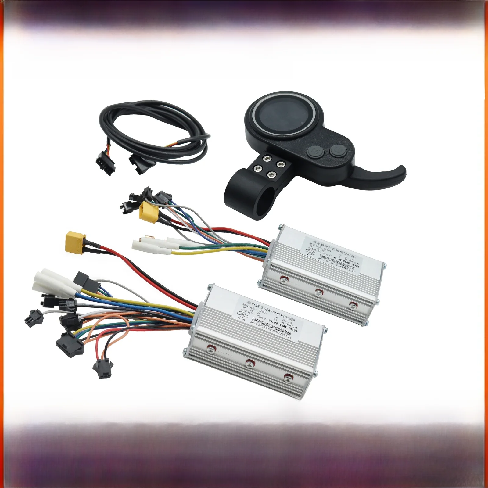 AliExpress NONE 48V25A 52V25A 60V25A JP Ebike Electric Bicycle Scooter Controller Dual Drive LCD Display Brushless DC Dual Drive Controller