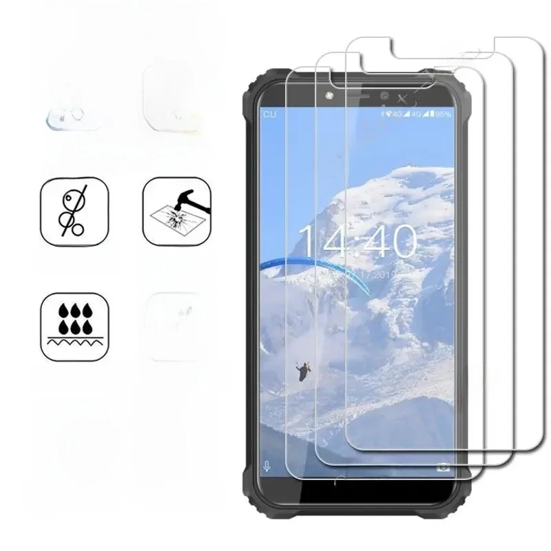 3szt Szkło ochronne do Oukitel WP5 Pro WP8 WP6 WP52 C12 Plus C17 K5 K12 K13 K15 Plus Folia ochronna na ekran hartowanego — zdjęcie 2
