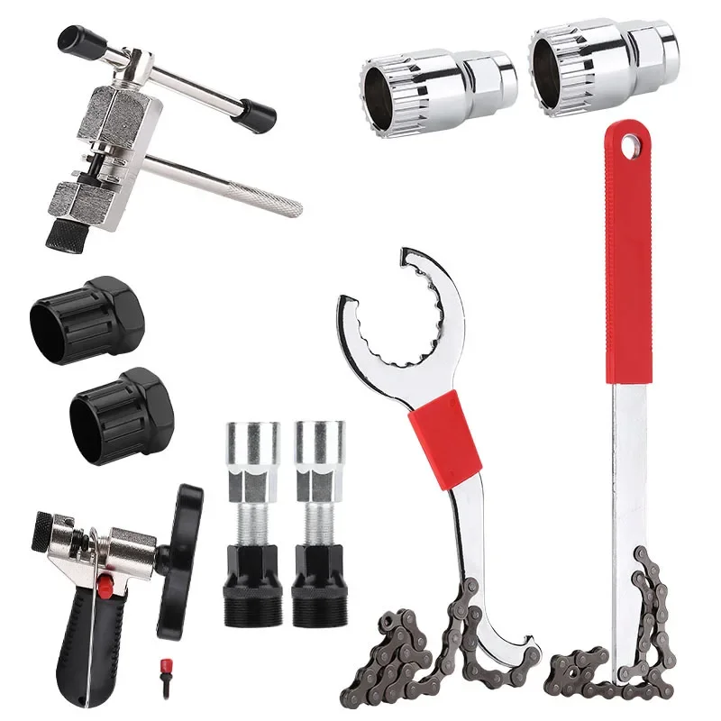 AliExpress Bicycle Repair Tool Kits Bike Flywheel Removal Chain Breaker Cutter Crank Puller Bike Wrench