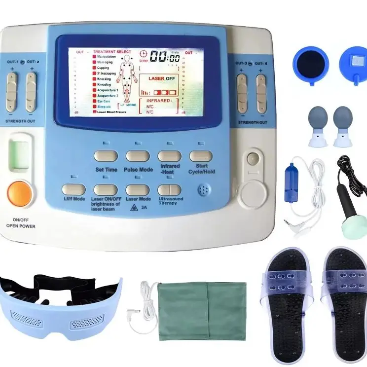 

Pulsed Electromagnetic Ultrasound Therapy Machine With Tens & Ems Physiotherapy Equipment 7 Channels With Laser Myostimulator