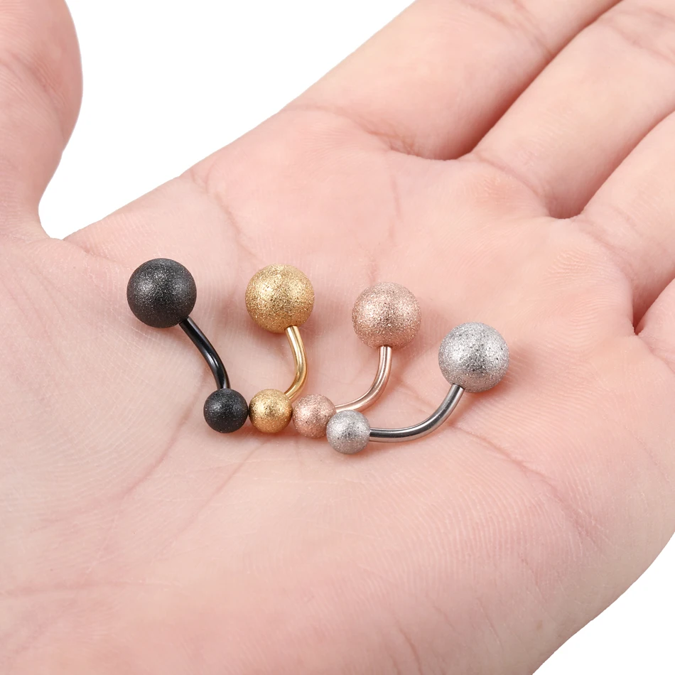 1PC Belly Button Piercing Crystal Ball Butterfly Navel Piercing Stainless Steel Belly Button Ring Cartilage Earring Jewelry