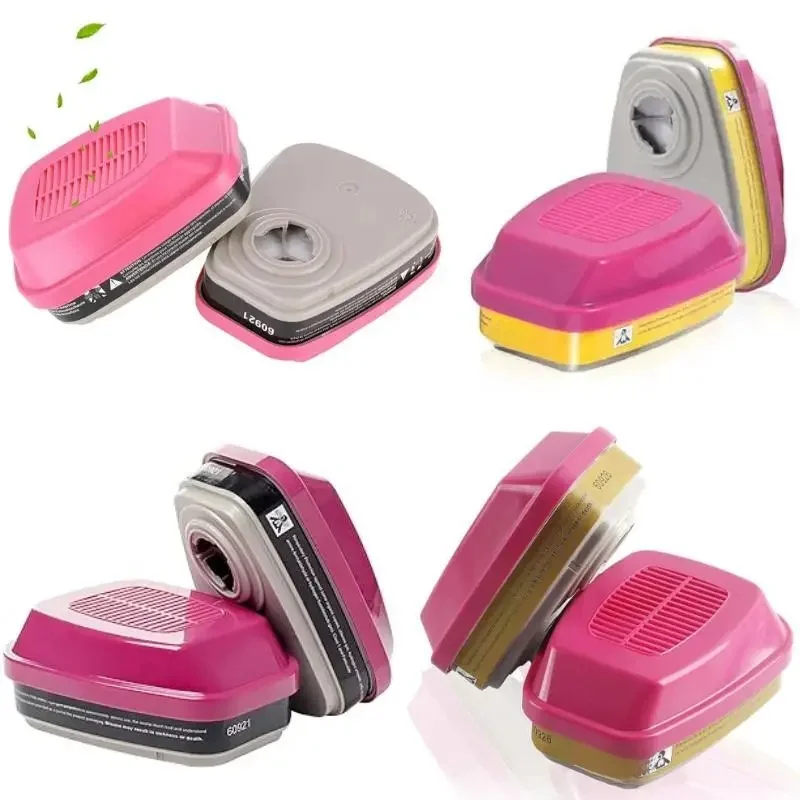Accessoires de boîte de filtre pour masque à gaz 60926, 60923, 60921 - Cartouche/filtre multi-gaz/vapeur avec protection P100 pour vapeurs organiques