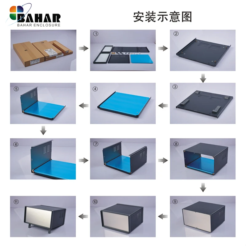 Premium Iron Case Electrical Equipment Instrument Box Industrial Equipment Housing Terminal Box Bahar Enclosure BDA 40027-W350