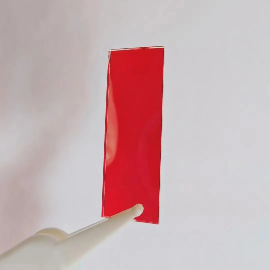 Size 14x39x1mm 13x38x1mm 630nm IR Long Bandpass Filter Glass LP630 For Hair Removal Device