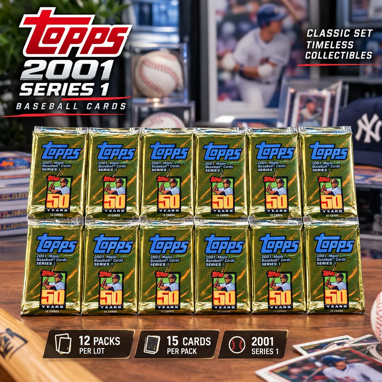 2001 Topps Series 1 Baseball R - Trading Card Binder ulasan dan harga
