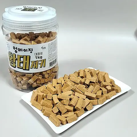 멍메이징 황태져키1kg 국내산통간식,강아지져키,개간식, 애완견간식