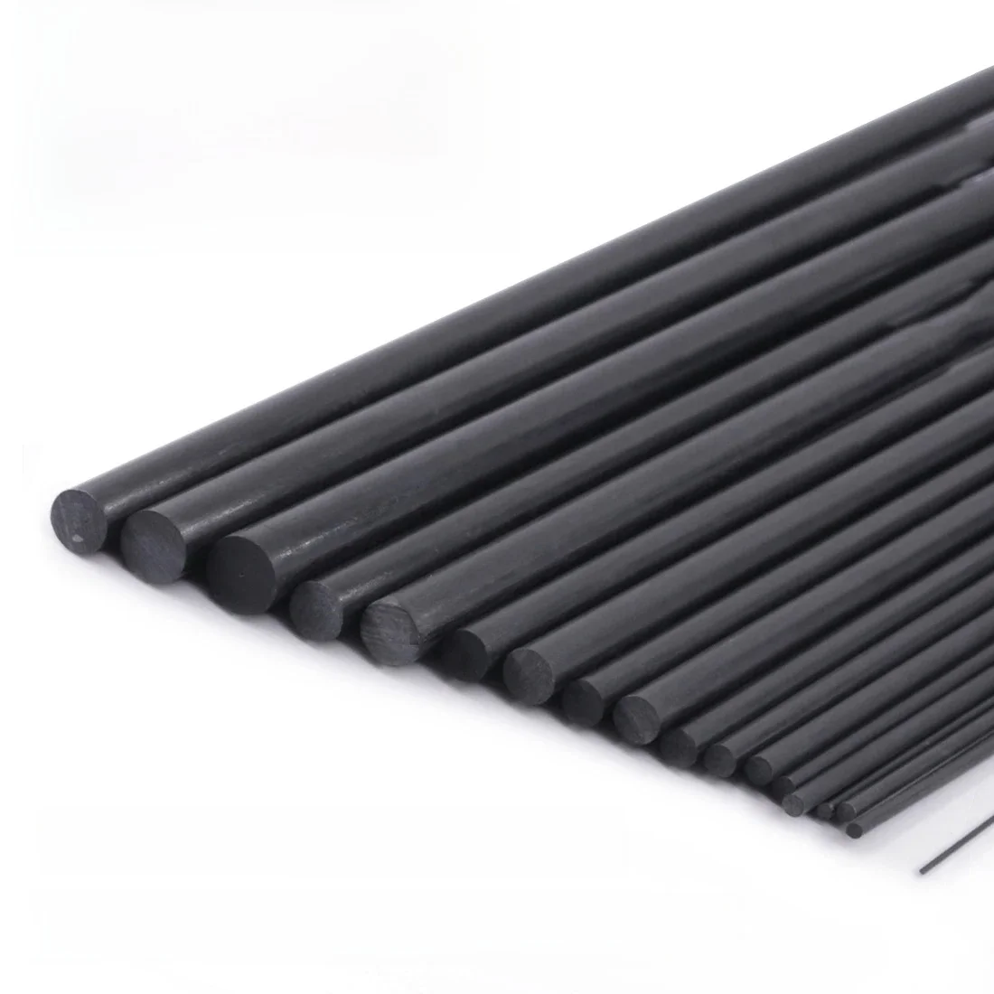 FishTrip pręt z włókna węglowego 0.5mm ~ 12mm * 50cm wędki pełne do modeli RC, majsterkowania, naprawy wędek, aerospace Spars i belki — zdjęcie 2