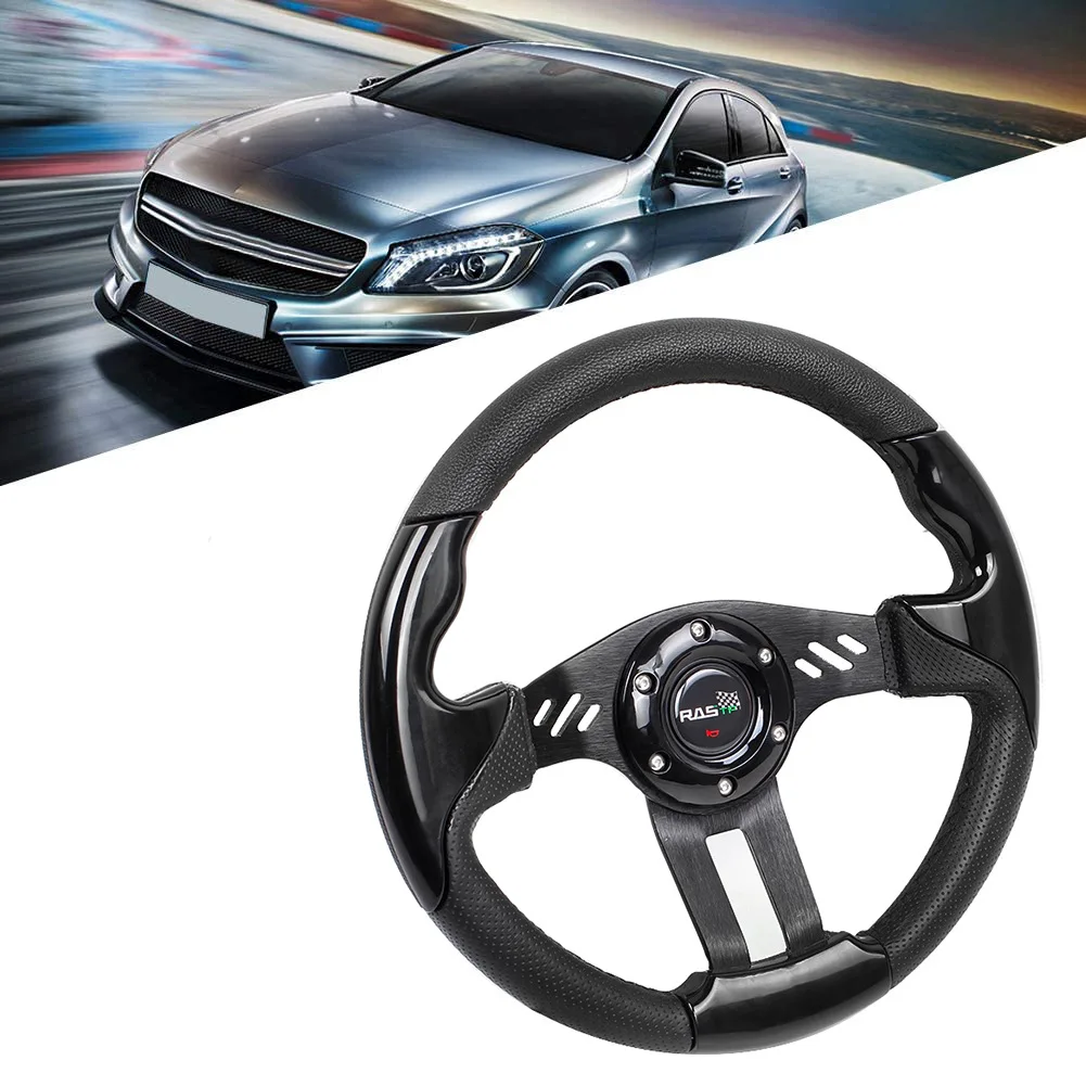

Car modification accessories steering wheel PU racing steering wheel competitive game steering wheel 13 inches