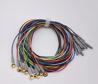10 Pieces DIN 1.5 m/2.5m colorful EEG Electrode/cable PRB143-P-10-72/PRB143-P-10-120