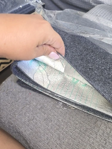 Customer review photo for Self-Adhesive Cat Scratch Furniture Protector