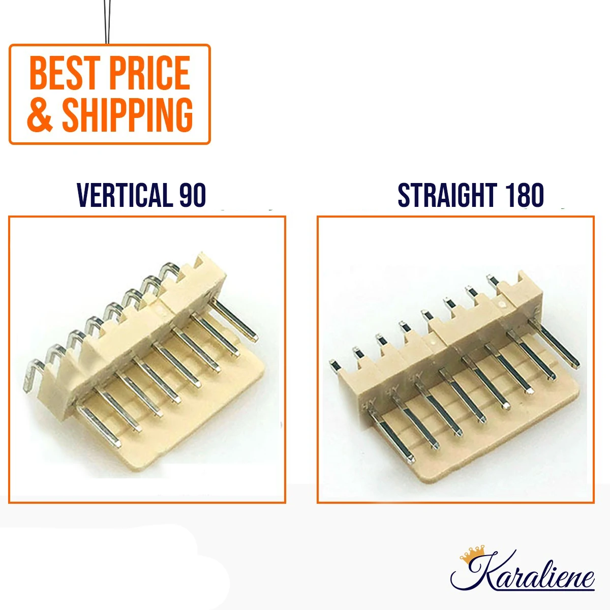 50PCS KF2510 2510-8A 2510-8AW 8Pin 2.54mm Straight Vertical Male Terminal Connector