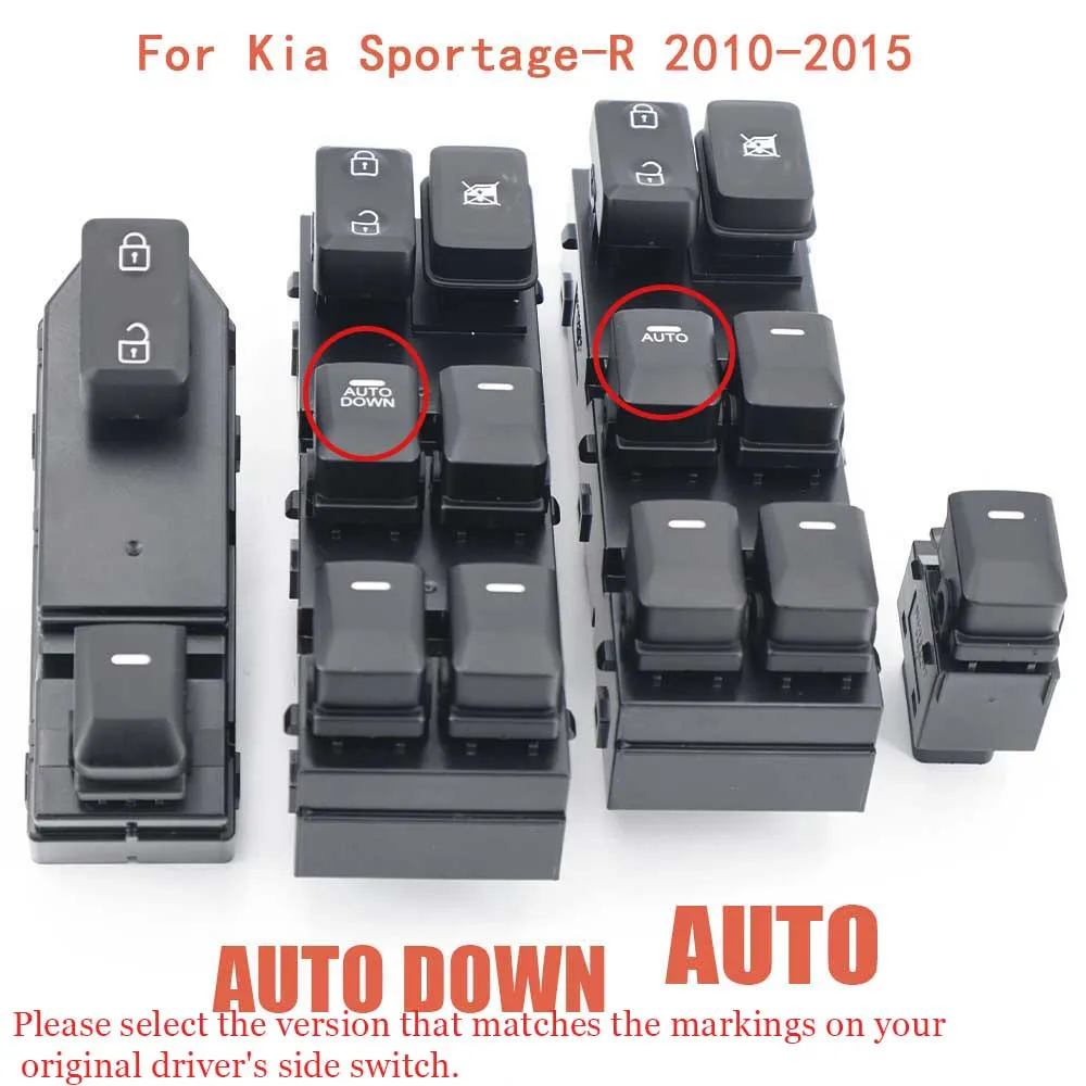 Lifter Regulator Button 935703W100 935703W300 935753W100 For Sportage-R 2010-2015 Windows Spare Parts auto lift window accessory