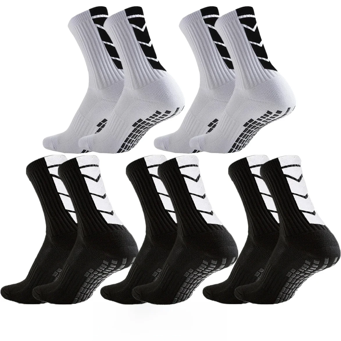 AliExpress 5Pairs Men Women Running Cycling Hiking Tennis Grip Socks for Men Women Non Slip Sports Socks