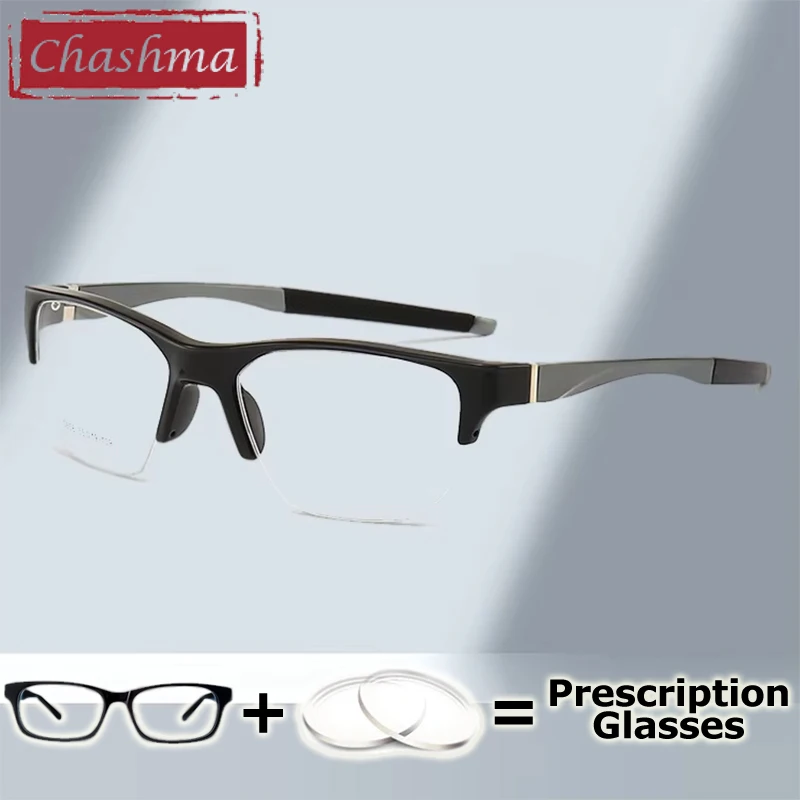 

Chashma Prescription Glasses Men Sport Lenses Myopia Optical Recipe Reading Eyeglasses Frames Spring Hinge Football Spectacles