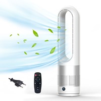 220V 18 inch Mini Household Leaf Less Electric Fan Mute Desktop Remote Control Timing function,Floor Standing Fan