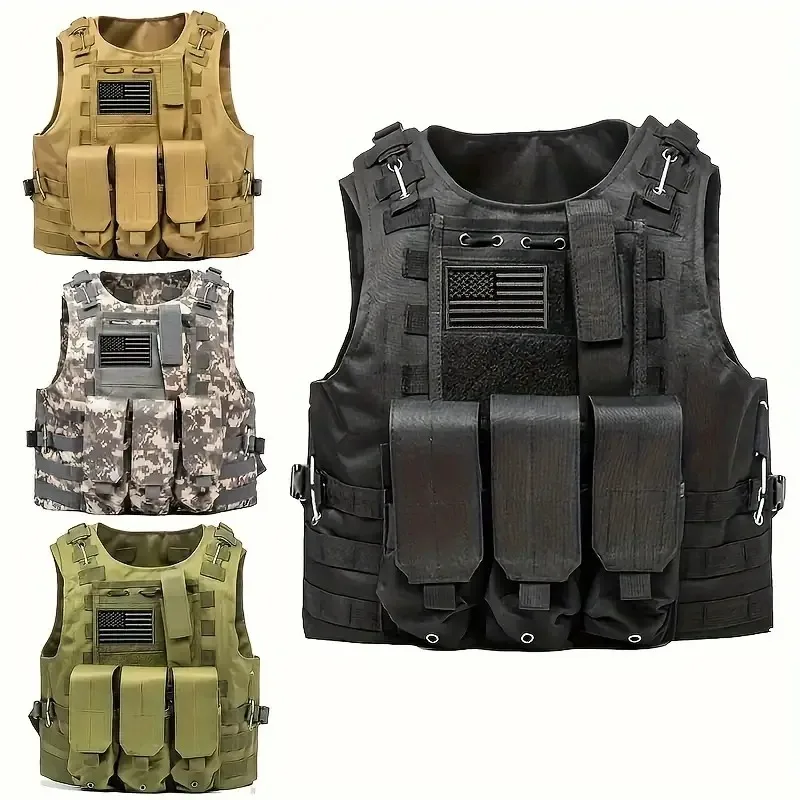 New Amphibious Tactical Military Assault Panel Vest CS Outdoor Jungle Equipment Field Protective Equipment Hunting Combat Vest