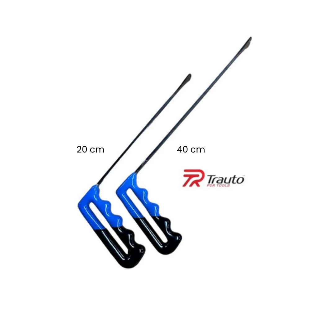 PDR Whale Tail Rod Set 2 Pieces Heat Treated Oxidised Whail tails Rod Set Ergonomic Rubber Covered Handle