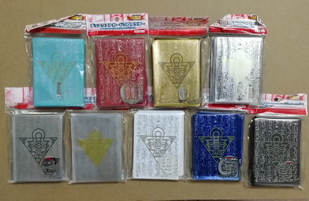 50 sztuk/zestaw (1 paczka) yu-gi-oh! Cosplay Yugioh Millennium Puzzle Anime karta gier planszowych rękawy karty bariery etui ochronne na karty — zdjęcie 2