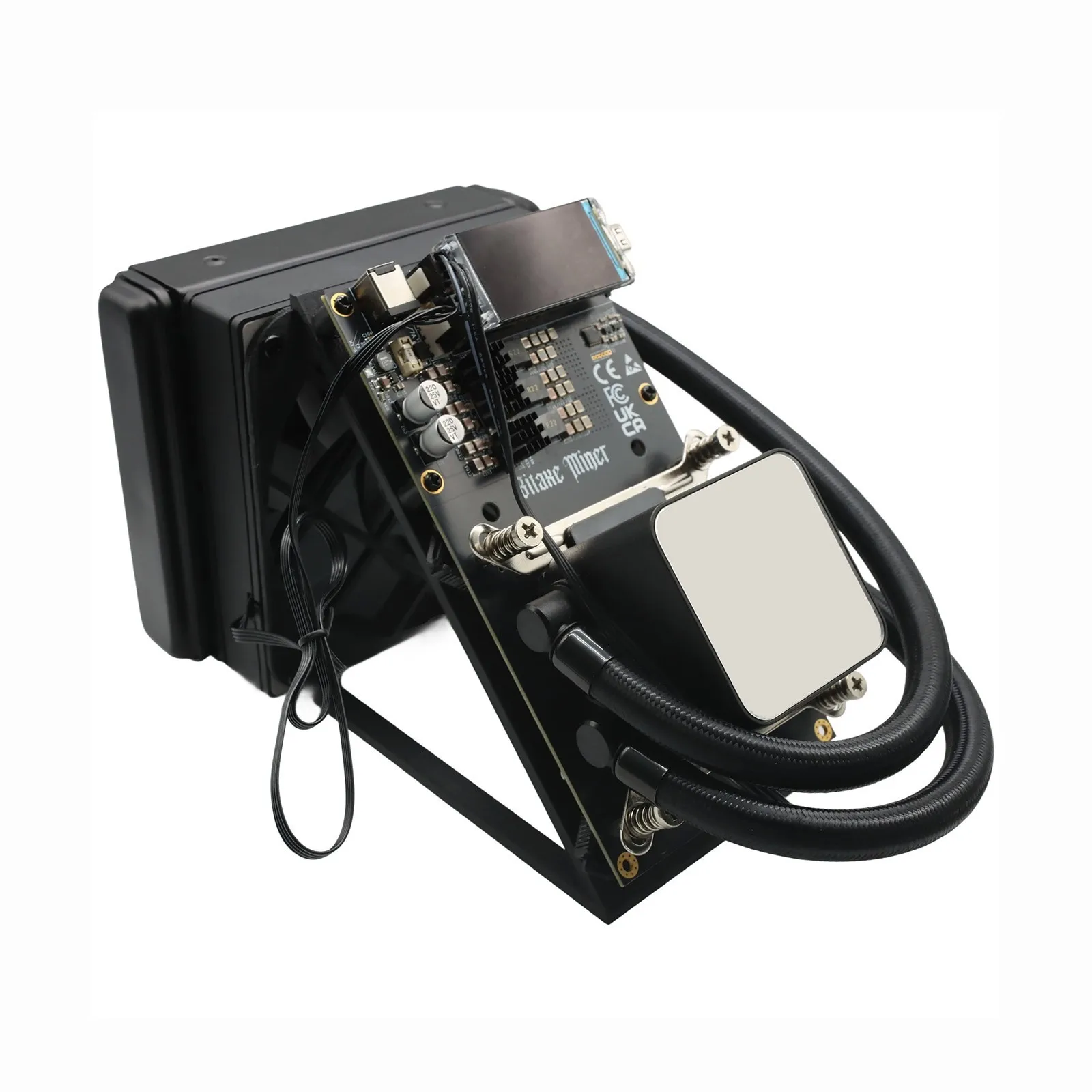 KO BEST OFFER Bitaxe NerdQaxe++ 4Pcs BM1370 ASIC Chip 4.8TH/s Home Solo Mining BTC Lotto Miner