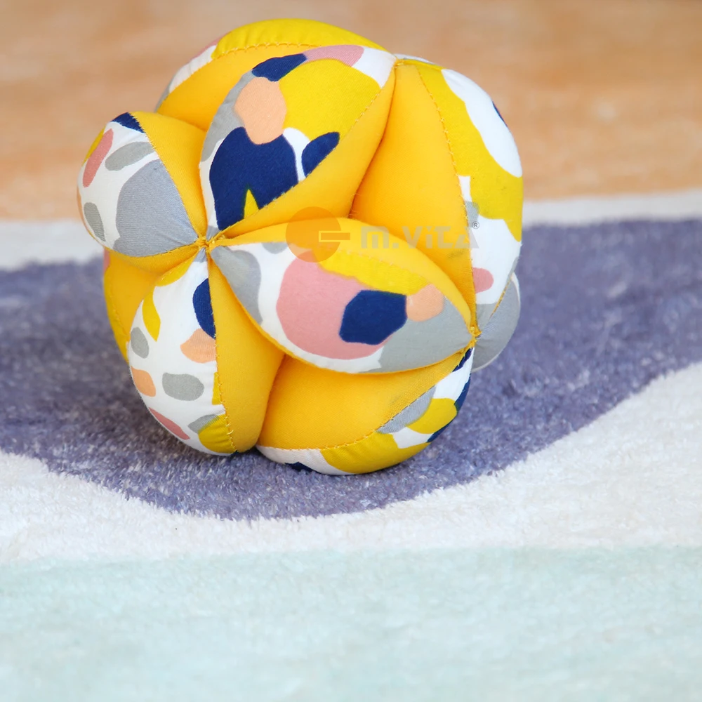 Kicking Ball Montessori Baby Ball Yellow No Ribbon Included