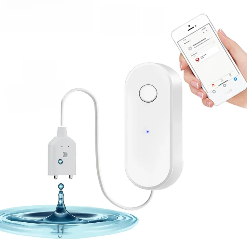 Tuya – capteur de fuite d'eau intelligent WiFi, alarme de fuite de liquide, détecteur de niveau de débordement, Protection contre les inondations, application SmartLife