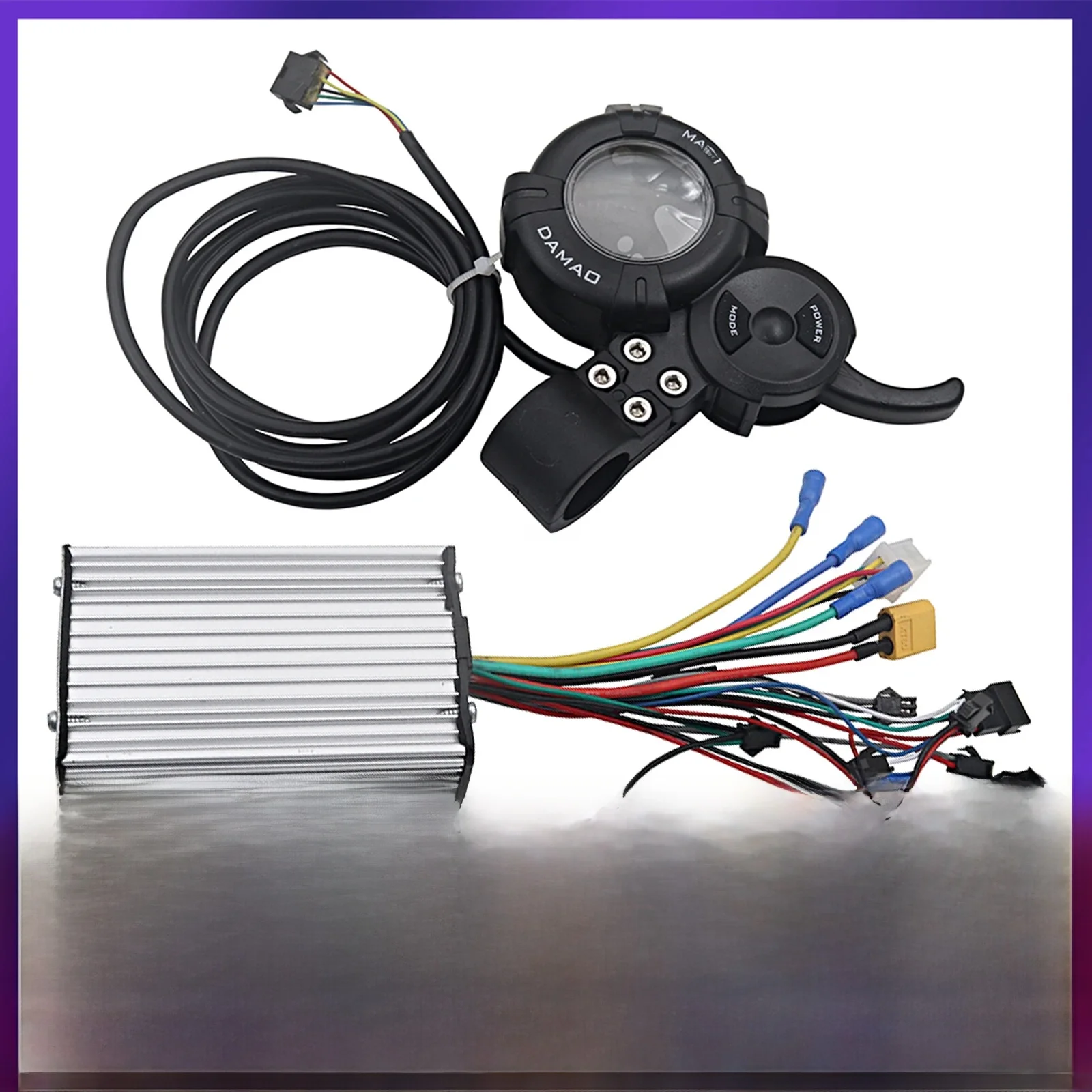 Akcesoria do skuterów elektrycznych 36V-60V 25A 500W-800W inteligentny bezszczotkowy kontroler DAMAO MA01Color LCD przełącznik akceleratora dla FLJ — 2