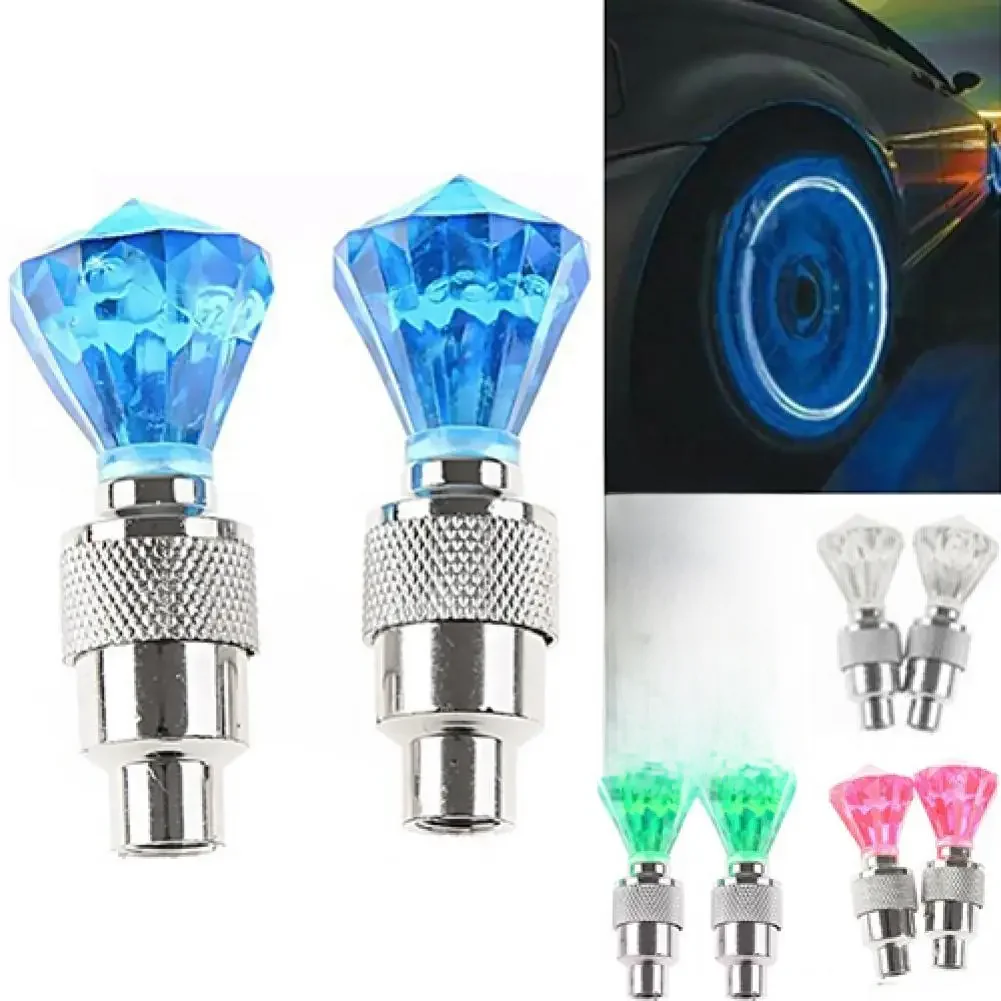 AliExpress 50% HOT SALES!!!2 Pcs Auto LED Tire Valve Lamp Flashing Light Tyre Wheel Light for Car Bicycle