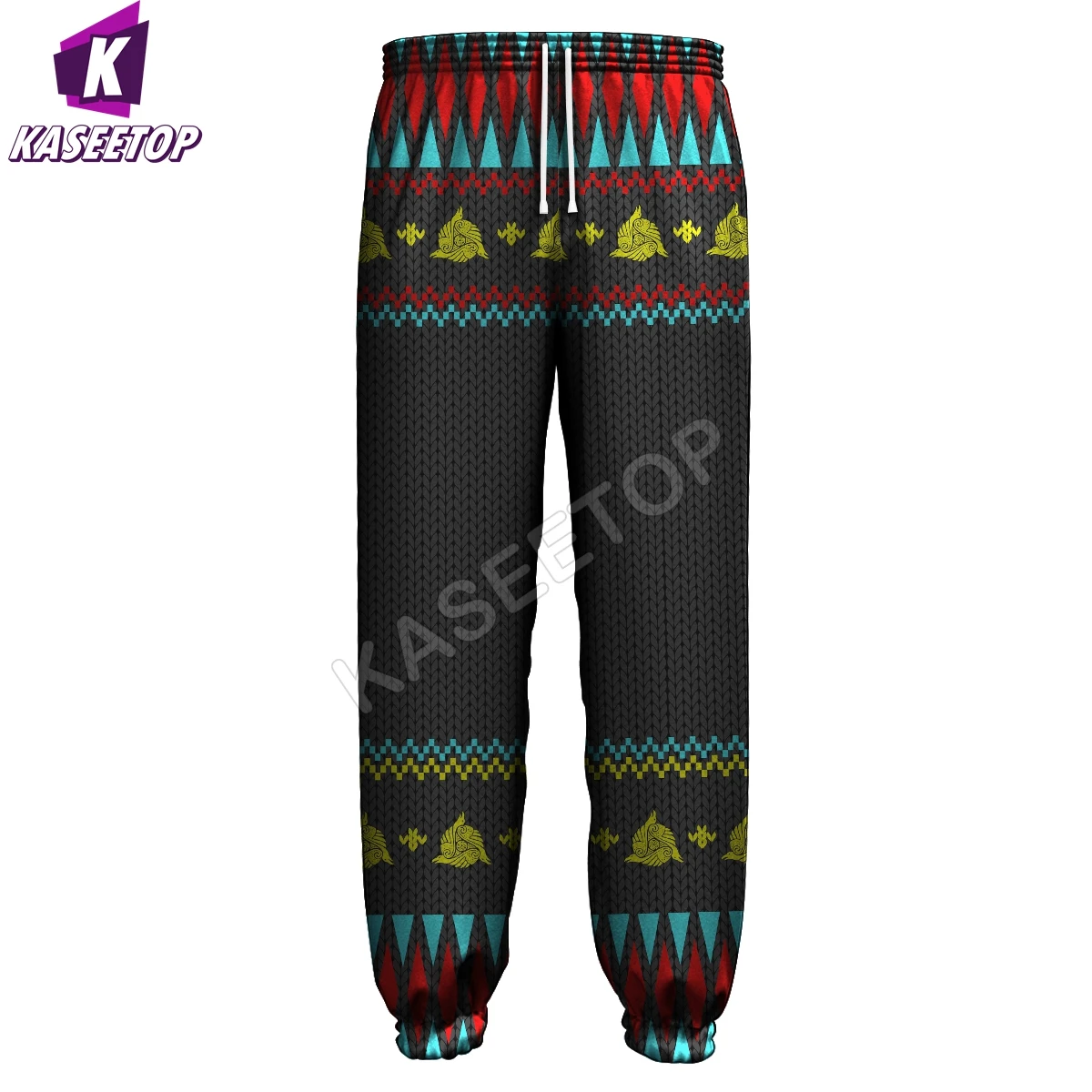 Fashion Men Women 3D Printed Fenrir Wolf Vikings Tattoo Casual Long Pants Loose Sporting Pullover Length Sweatpants Trousers