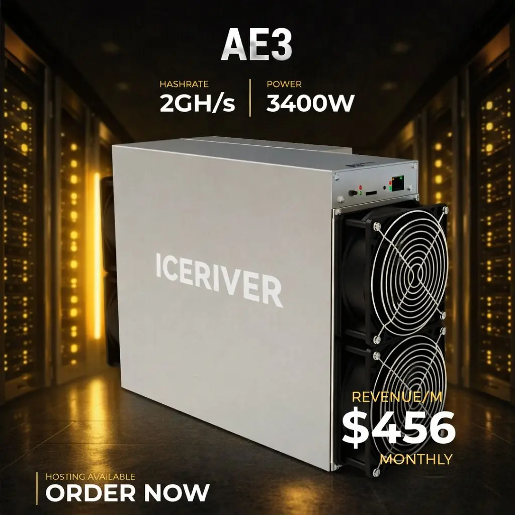 

ICERIVER AE3 600MH/S 1000W Mining ALEO Coin Asic Miner Aleo AE3