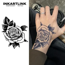 Flower temporary tattoo sticker, waterproof magic tattoo, lasts to 15 days fake tattoo, semi permanent tattoo