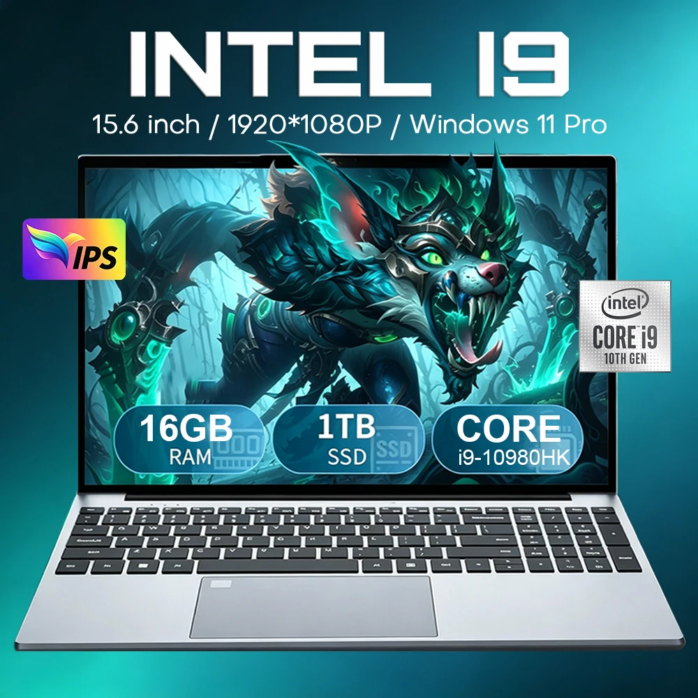 15.6" Gaming Laptop Computer Intel Core i9 10980HK Windows 11 Pro PC Gamer 16GB RAM 1TB 2TB SSD Notebook PC Portable Laptops