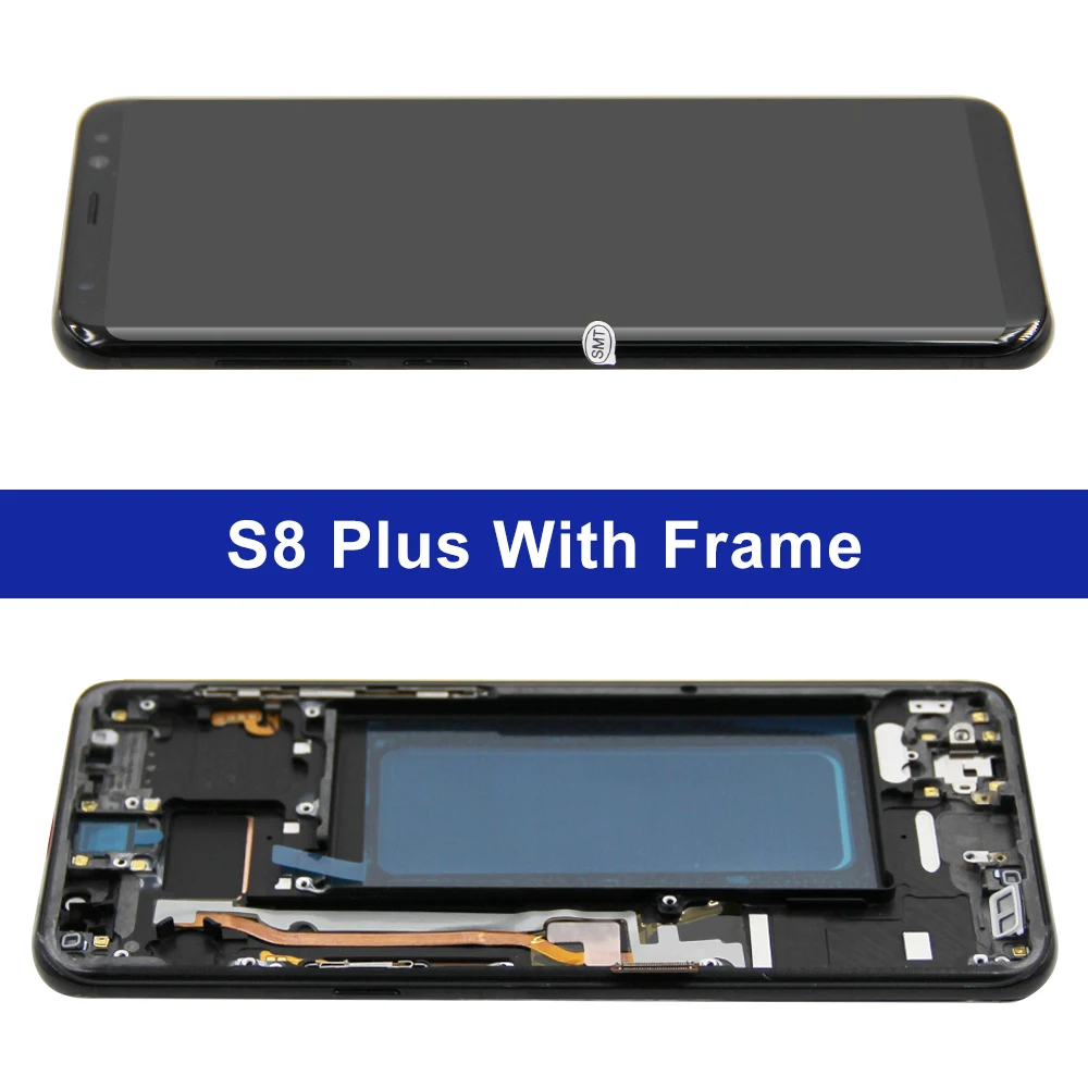 S8+ G955 G955F Display Screen Assembly for Samsung Galaxy S8 Plus Lcd Display Digital Touch Screen with Frame Replacement Parts