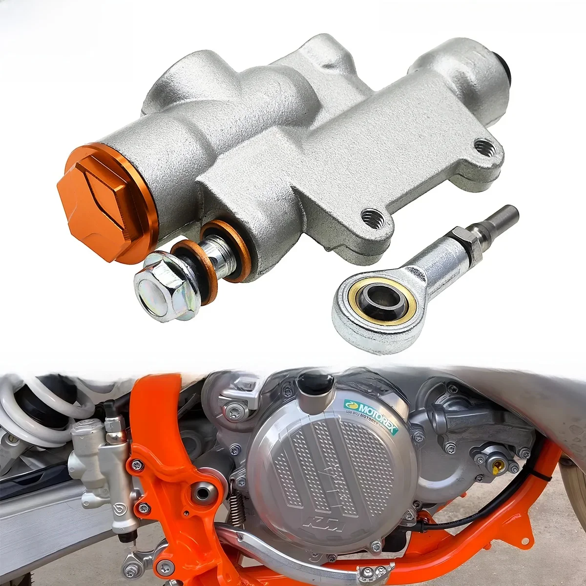 Pompa hamulca tylnego motocykla KTM EXC EXCF SXF XCF SX XC TPI 125 150 200 250 300 350 400 450 500 530 2004-2023 — zdjęcie 2
