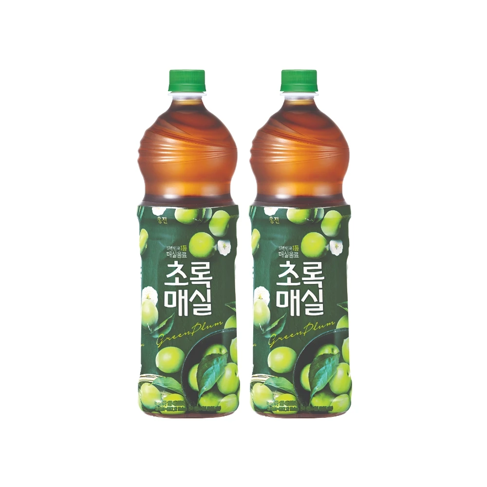 Woongjin Té de ciruela verde 1,5 L 4 piezas