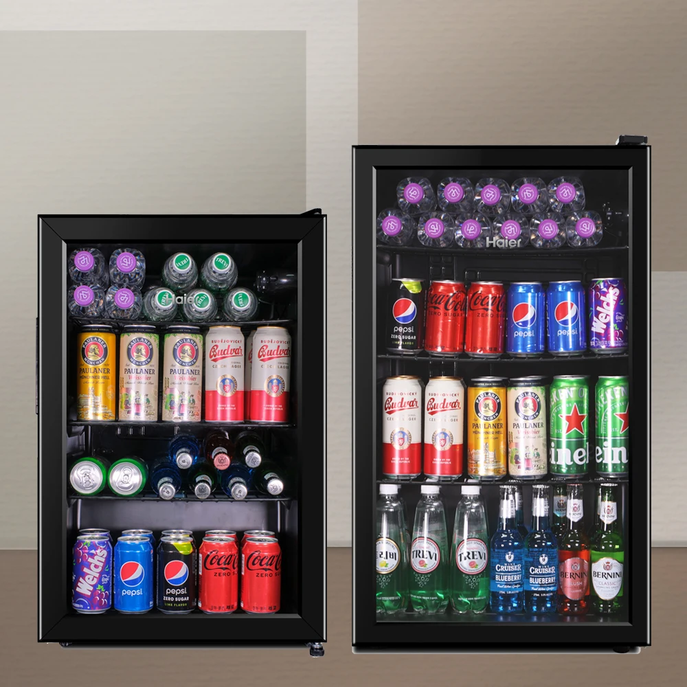 Haier Aqua Mini Home Bar General Small Use Showcase 70L,91L _ cargo Courier_HSCA70MDB,HSCA91MDB