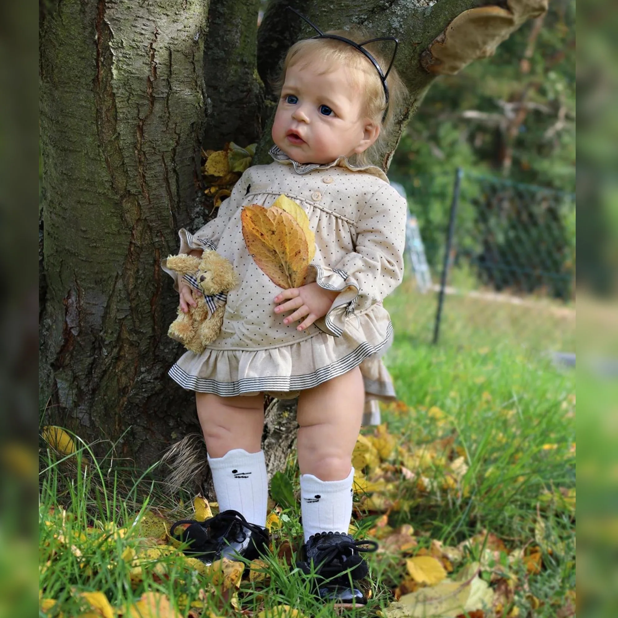 26" Sandie Bebé Reborn Dolls Handmade Painted Can Standing Lovely Reborn Toddler Doll Toys For Children Muñecas Para Niña