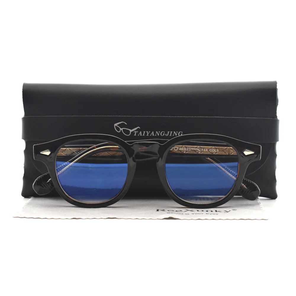 New TR90 Anti Blue Light Computer Glasses Men Vintage Square Gaming Glasses Women Spring Hinge Optical Rivets Metal Insert Frame