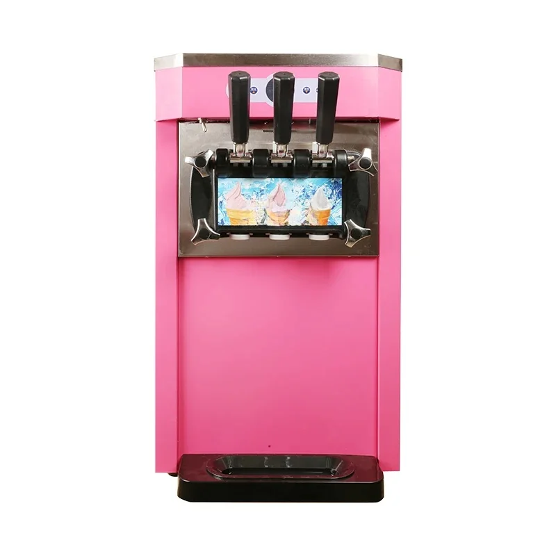 Commercial Soft Serve Ice Cream Maker Vending Machine Small Desktop 110V 220V