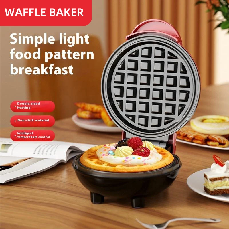 Mini Antihaft-Waffeleisen Hausgemachtes Frühstück Dessert Maker Backen Waffeleisen Brot
