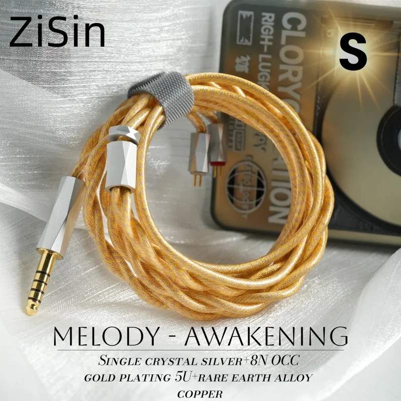 

ZiSin-334 iem cable 4.4mm balanced plug compatible with 0.78 2pin/MMCX/IE900/dual 3.5mm for MK4 Legacy2 Blessing3 Variations