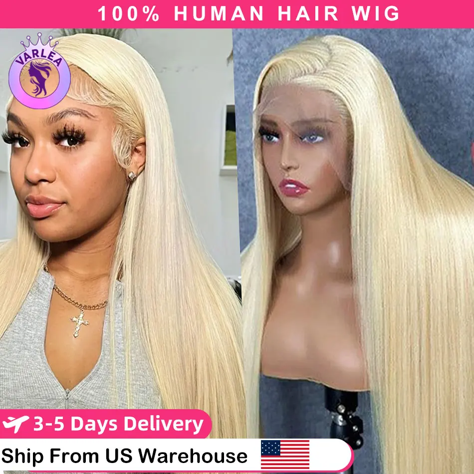 Blonde 613 13x6 Lace Front Wig Human Hair 13x4 Straight Lace Front Wigs Pre Plucked 180% Density 613 Straight Human Hair Wig