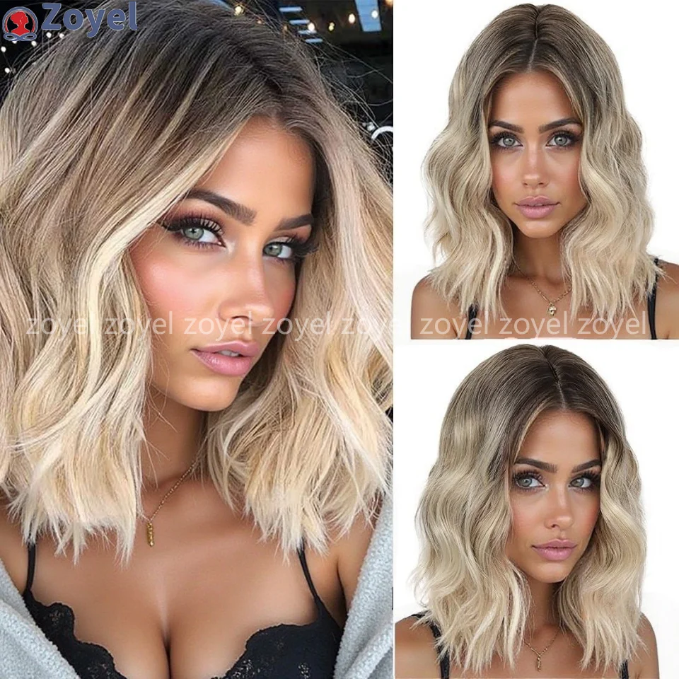 Full Machine Short Curl Synthetic Wig with Bangs Loose Curling Suitable for Women Comfortable Fake Hair for Ladies Daily Wear