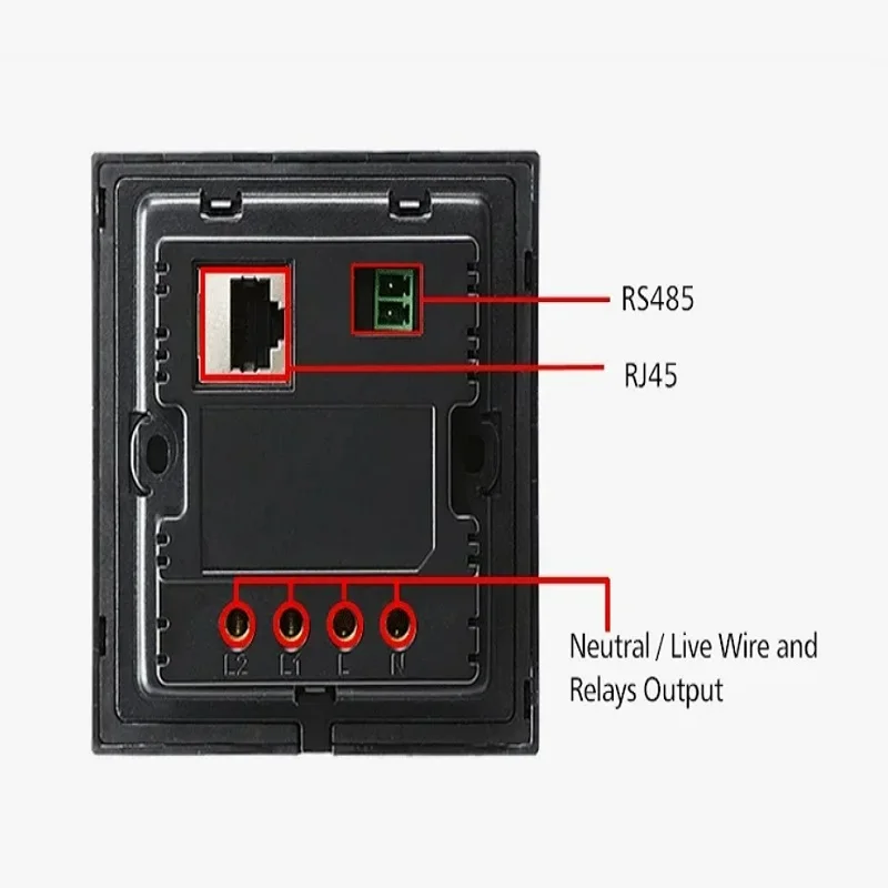 YC-SM06EHome automation touch screen Tuya Zigbee 4-inch TFT LCD screen smart home touch screen with POE