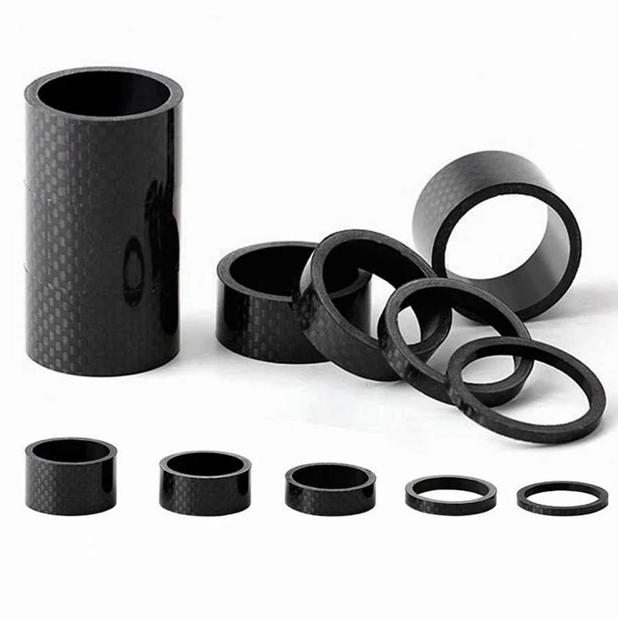 AliExpress ODI 5PCS MTB Road Bike Bicycle Carbon Fiber Headset Fork Spacers Road Bike Handlebar stem Washer Ring Front Fork Bicycle Accessories