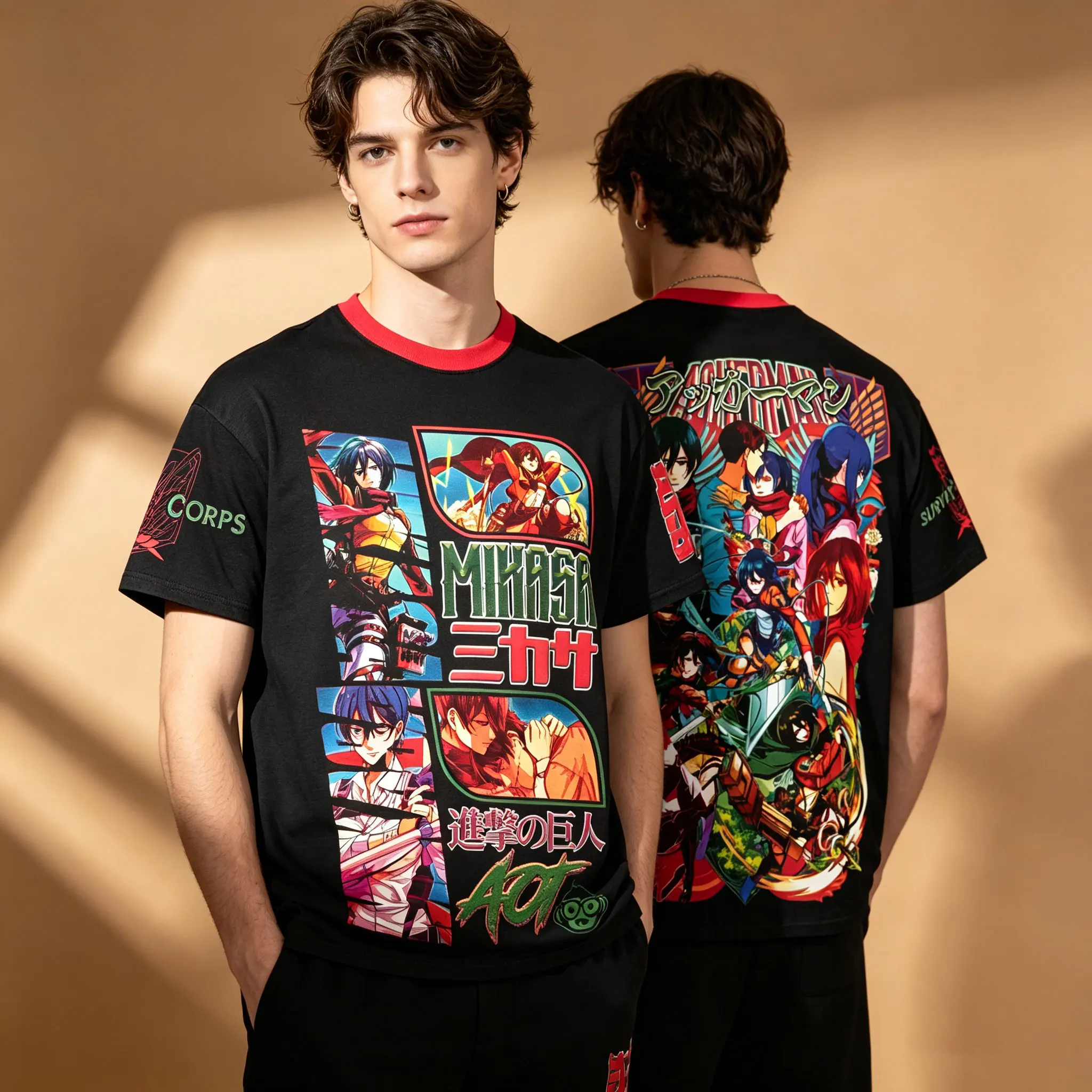 camiseta-masculina-com-estampa-attack-titan-mikasa-ackerman-camiseta-respiravel-com-gola-redonda-e-manga-curta-casual
