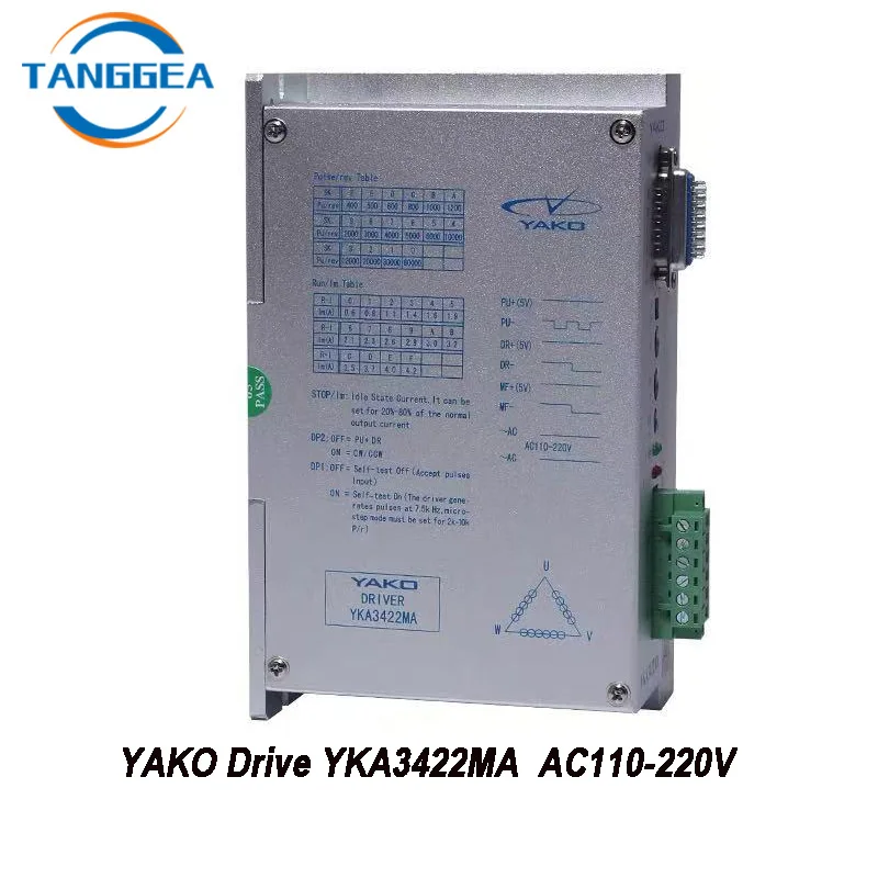 YAKO Original  Drive YKA3422MA 3 Phase stepping motor driver AC110-220V 4.2A for CNC Machines 3D printer
